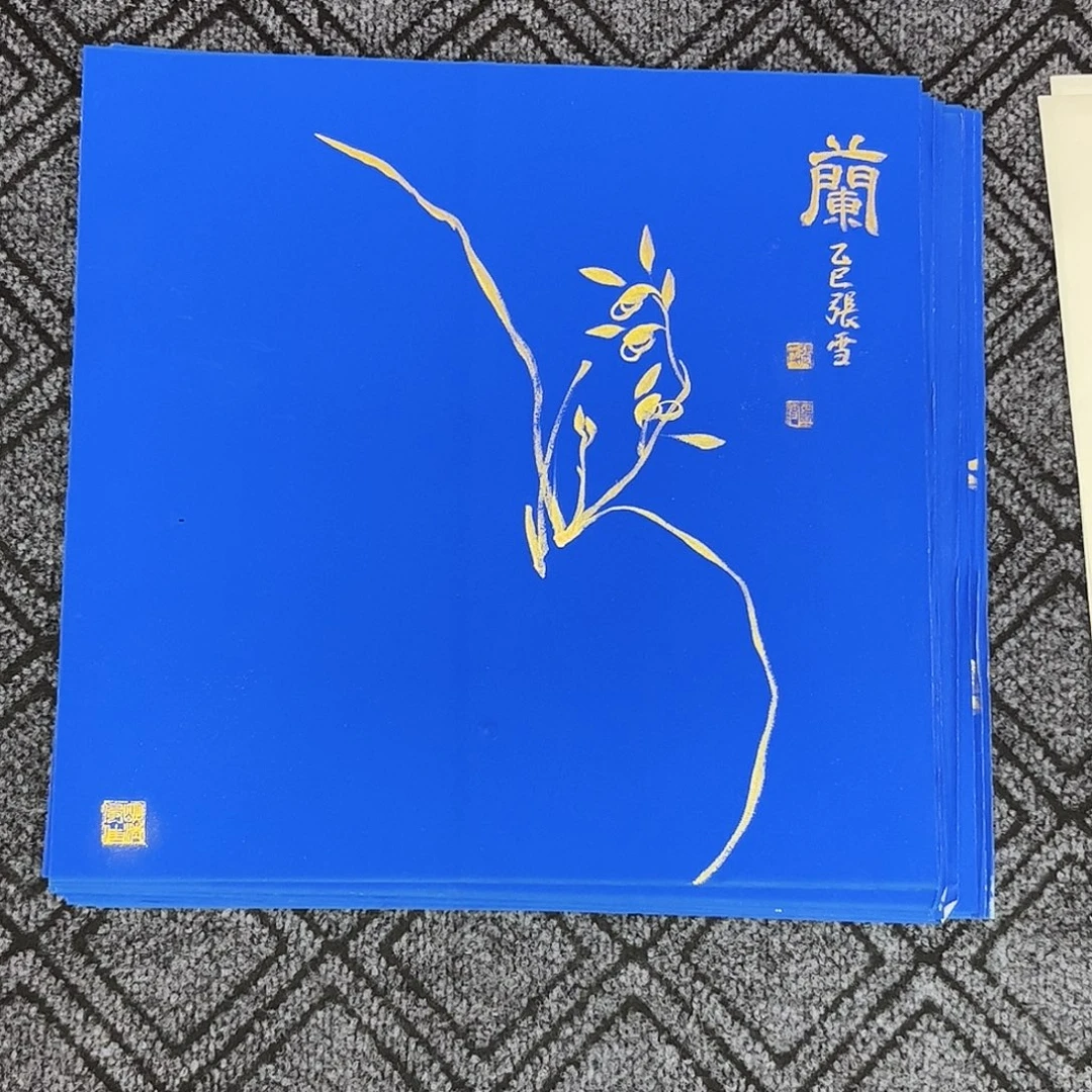 国画张雪老师三尺斗方花鸟奇