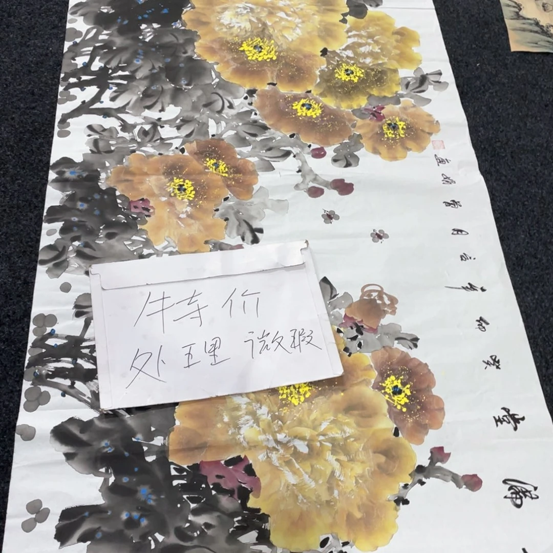 国画国画作品画心画画作品一个