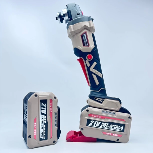 奇牧新款角磨机工业级精齿防误触无刷15节动力两电一机BL716