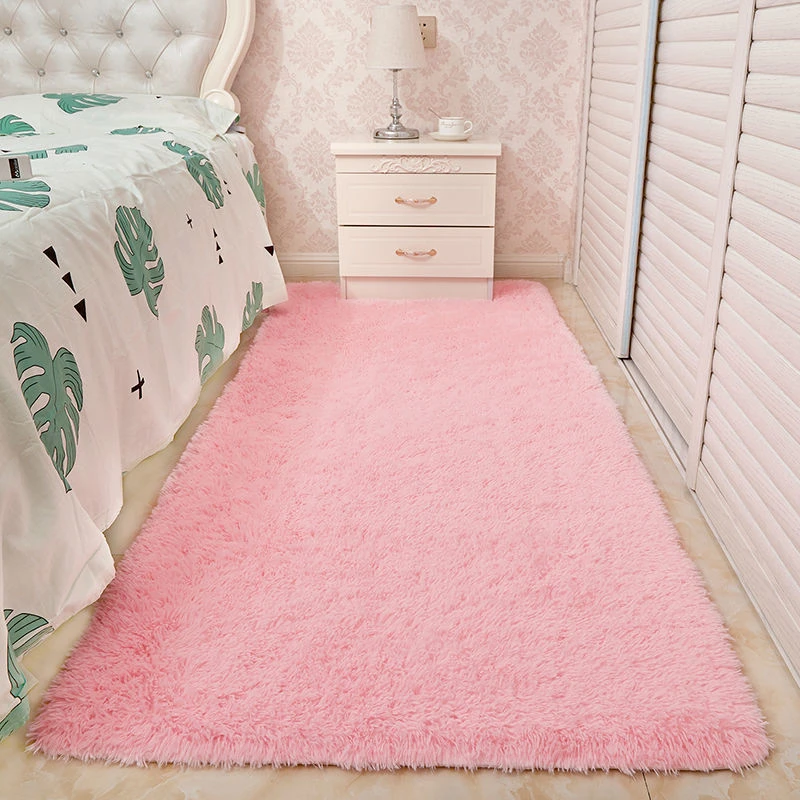 加厚地毯卧室少女房间大面积满铺毛毛绒地垫耐脏床边垫客厅茶几毯