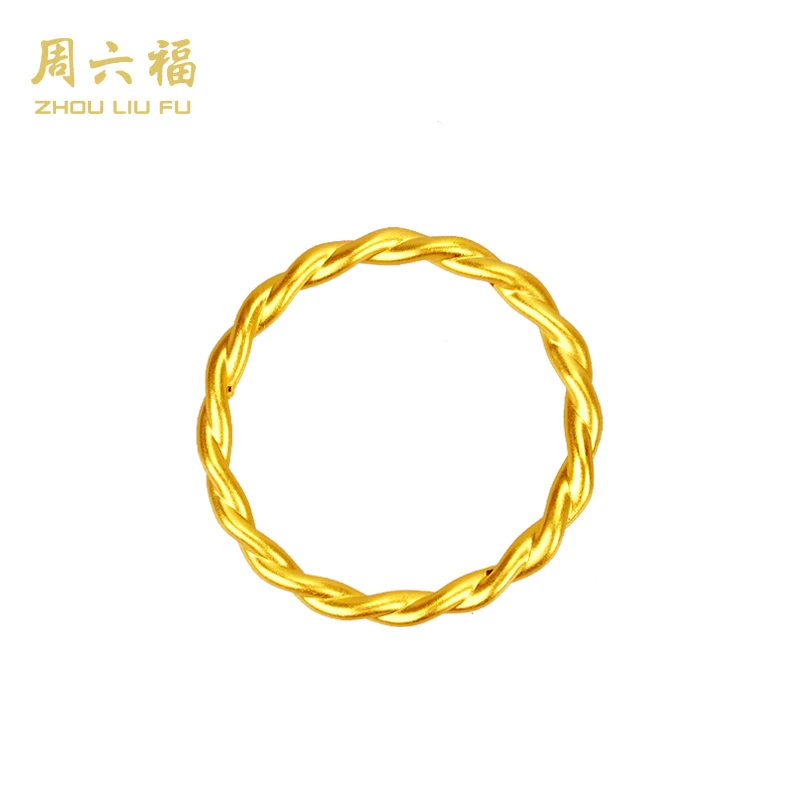 ZHOU LIU FU/周六福足金戒指工艺-相濡以沫-Y1106-主
