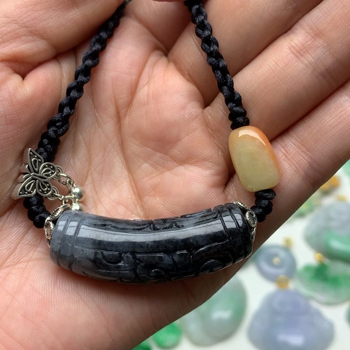 颈饰未镶嵌翡翠小**2翡翠