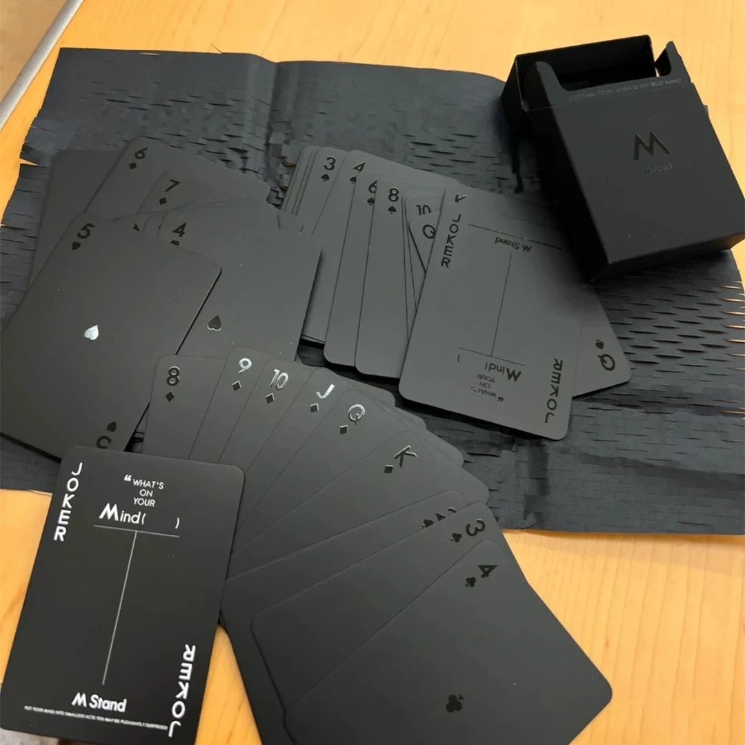 黑色高颜值扑克牌ins风五周年限定扑克牌学生聚会宿舍必备