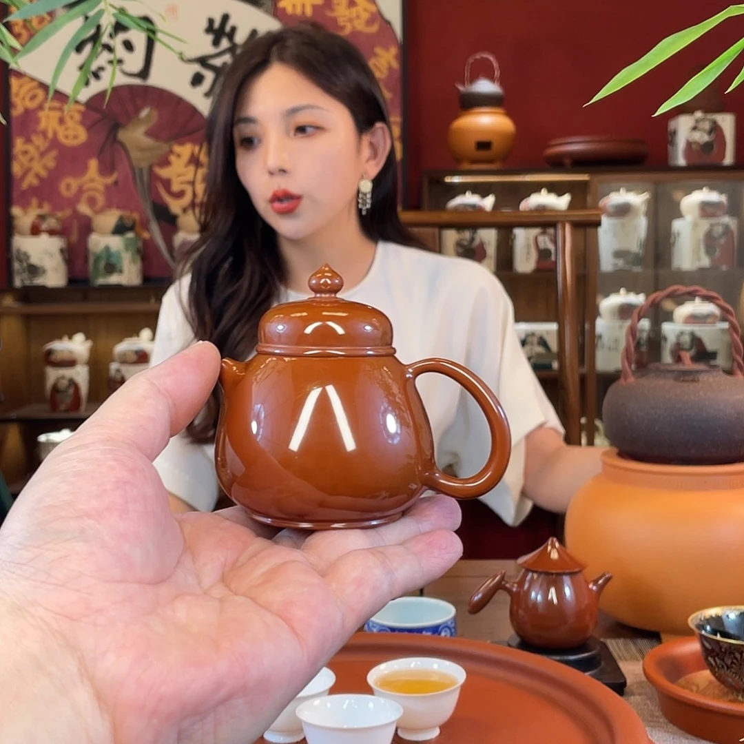 田***甜茶壶紫砂纯手工手拉壶