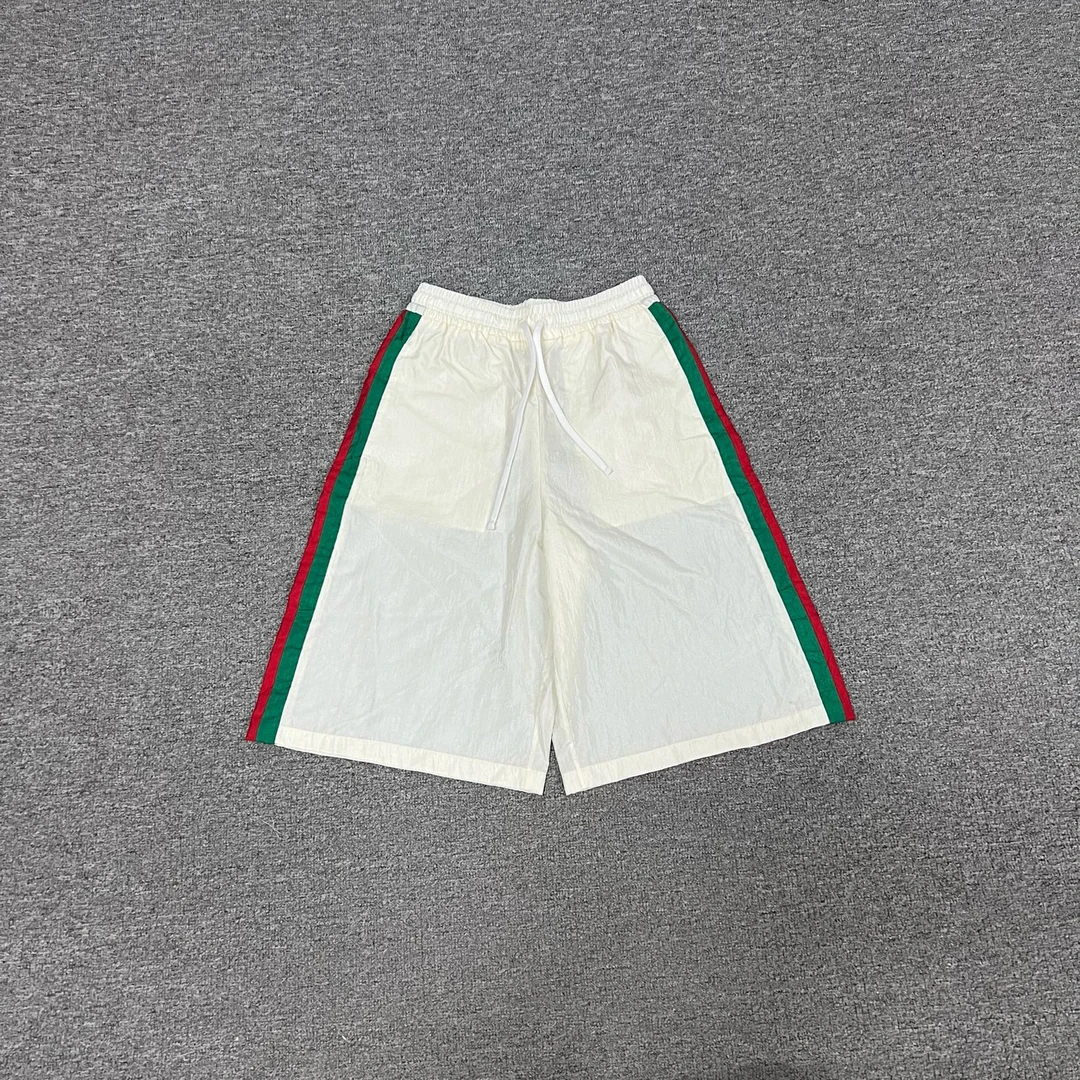 99新 AMIPARIS Gucci 古驰 系带平纹休闲短裤