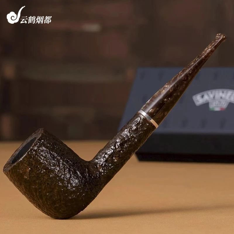 云鹤烟都意大利沙芬栗子麻面系列P292-111沙芬烟斗