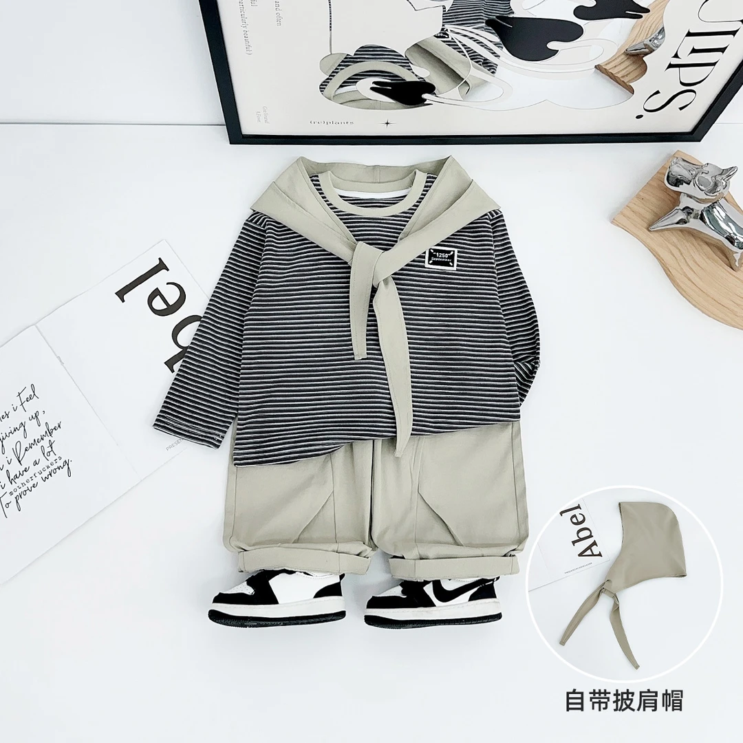 男童套装2025新款儿童秋季两件套时尚洋气潮HS25105 悠悠童话童装