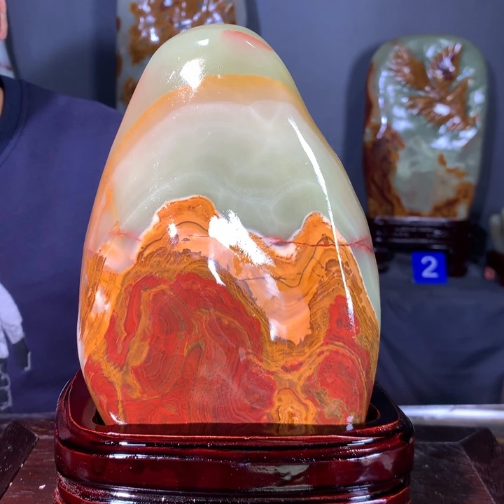 石材天然原石摆件