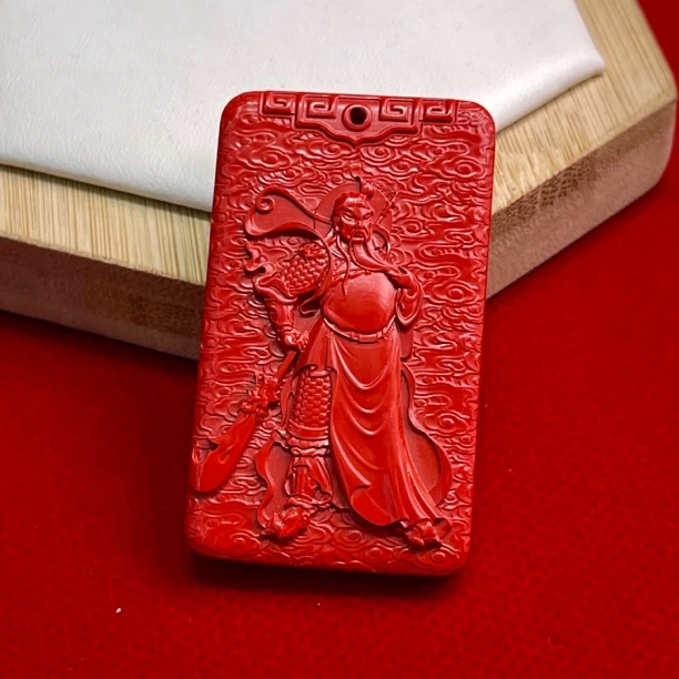 含辰砂工艺品高含量真朱砂水飞红砂关公吊坠595