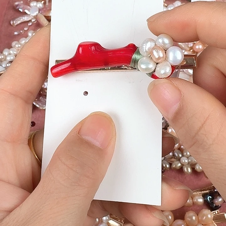 未镶嵌发饰淡水珍珠