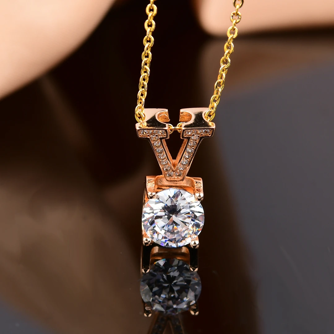 [南非甄选】 NFZX 高端定制 LC-041  黄托v字牛头吊坠