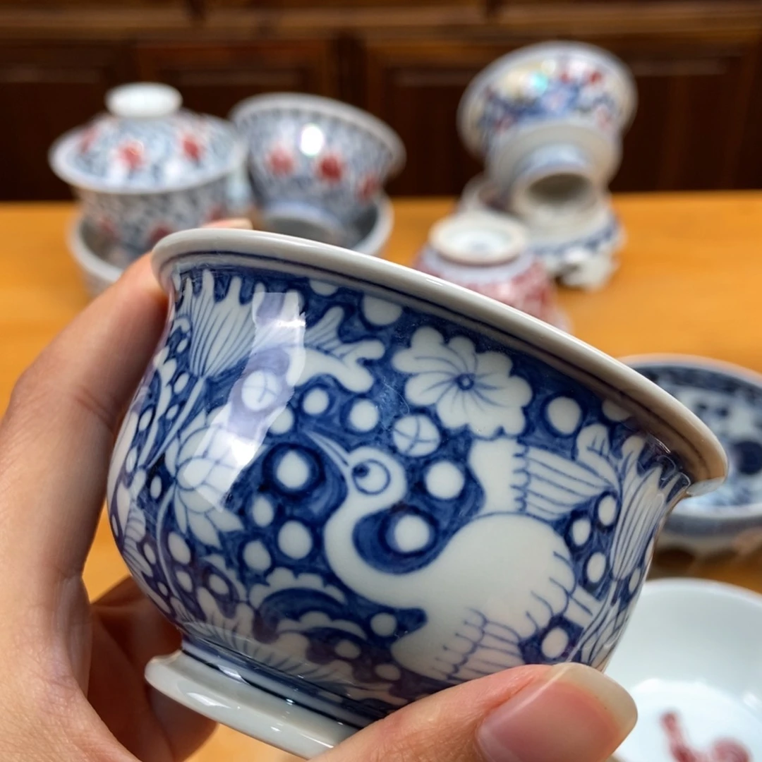 手绘现代茶具非古董