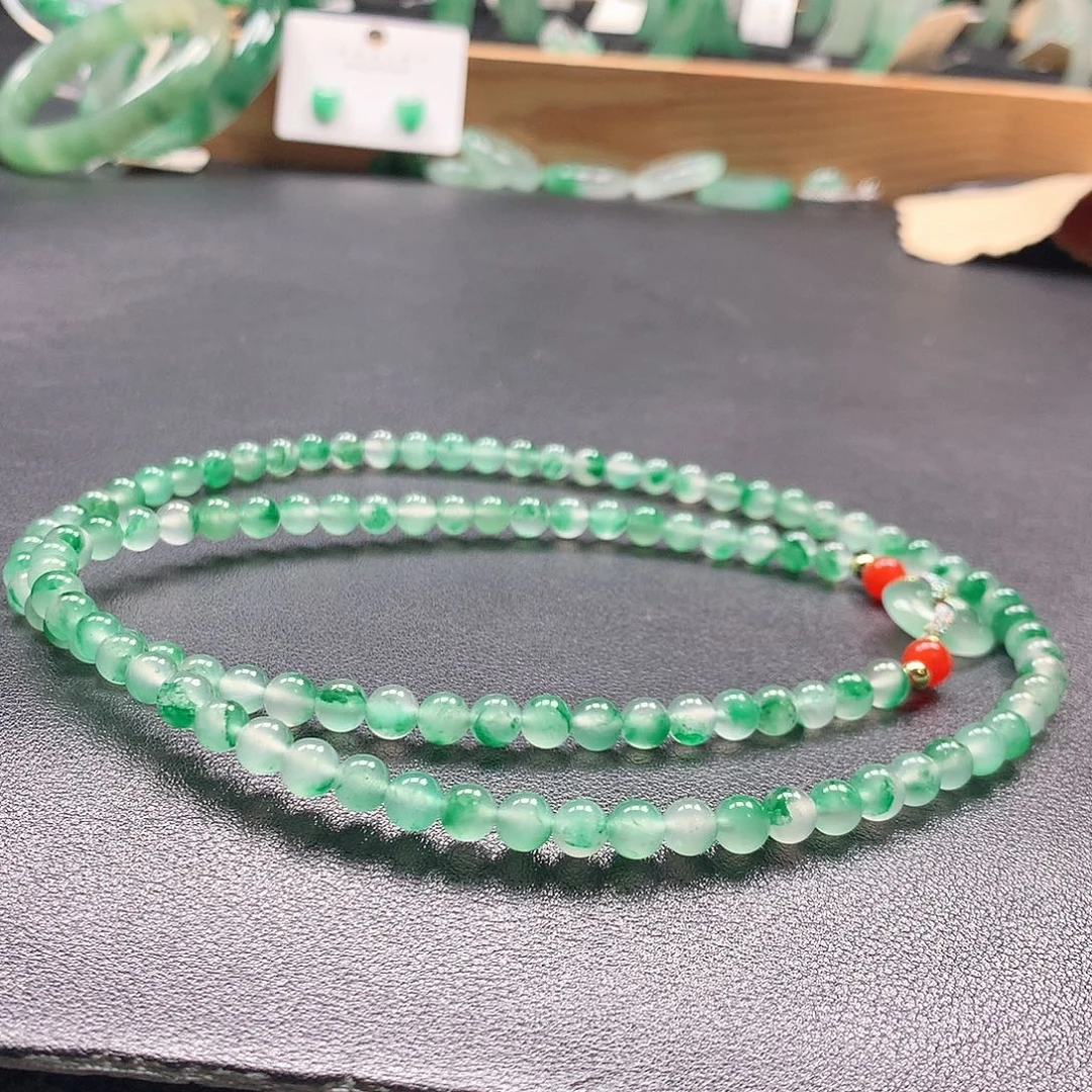 石英质玉未镶嵌项链108