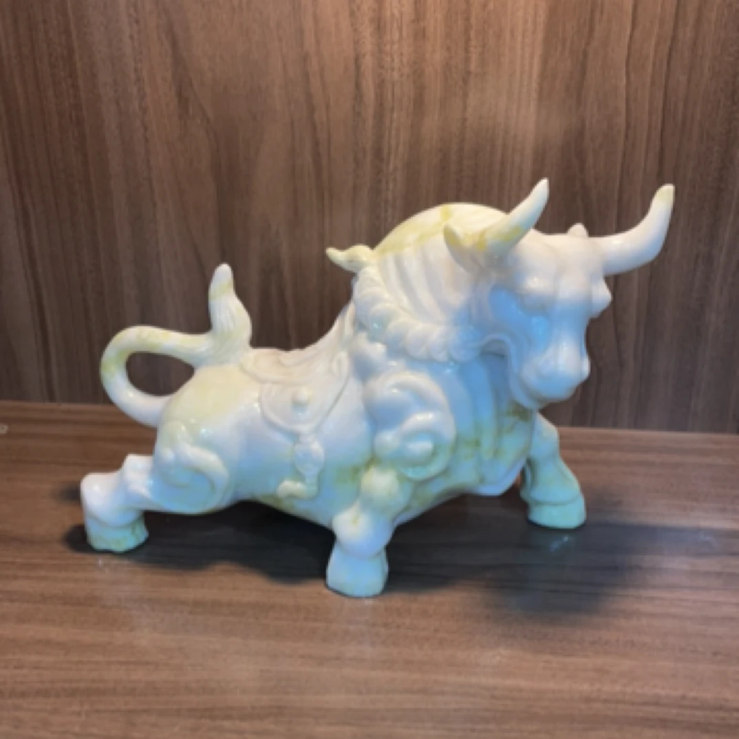 精美牛摆件纹路以直播间截屏为准