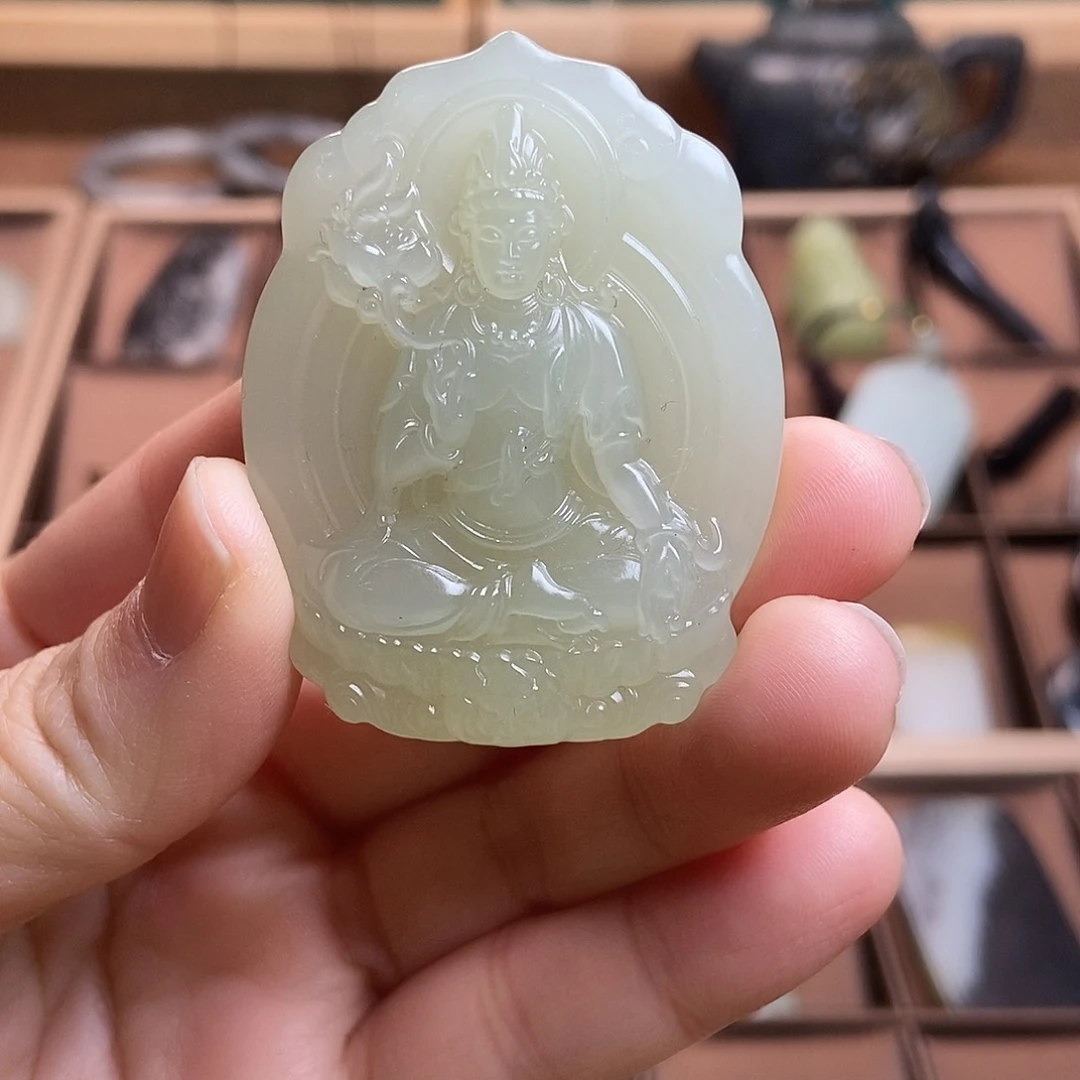 和田玉（糖玉）颈饰未镶嵌