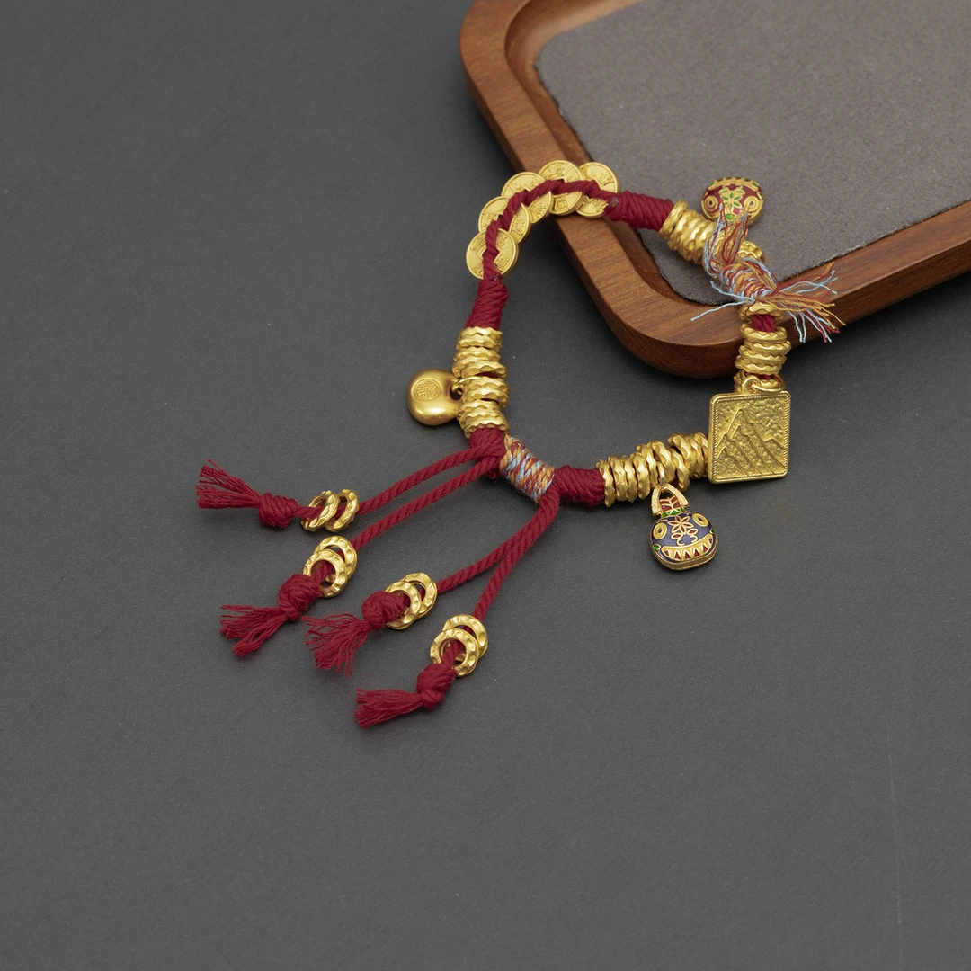 合金手链 几里与麻 贵气好运来财手链 2012042