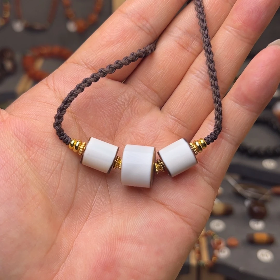 玛瑙/玉髓玛瑙锁骨链合金