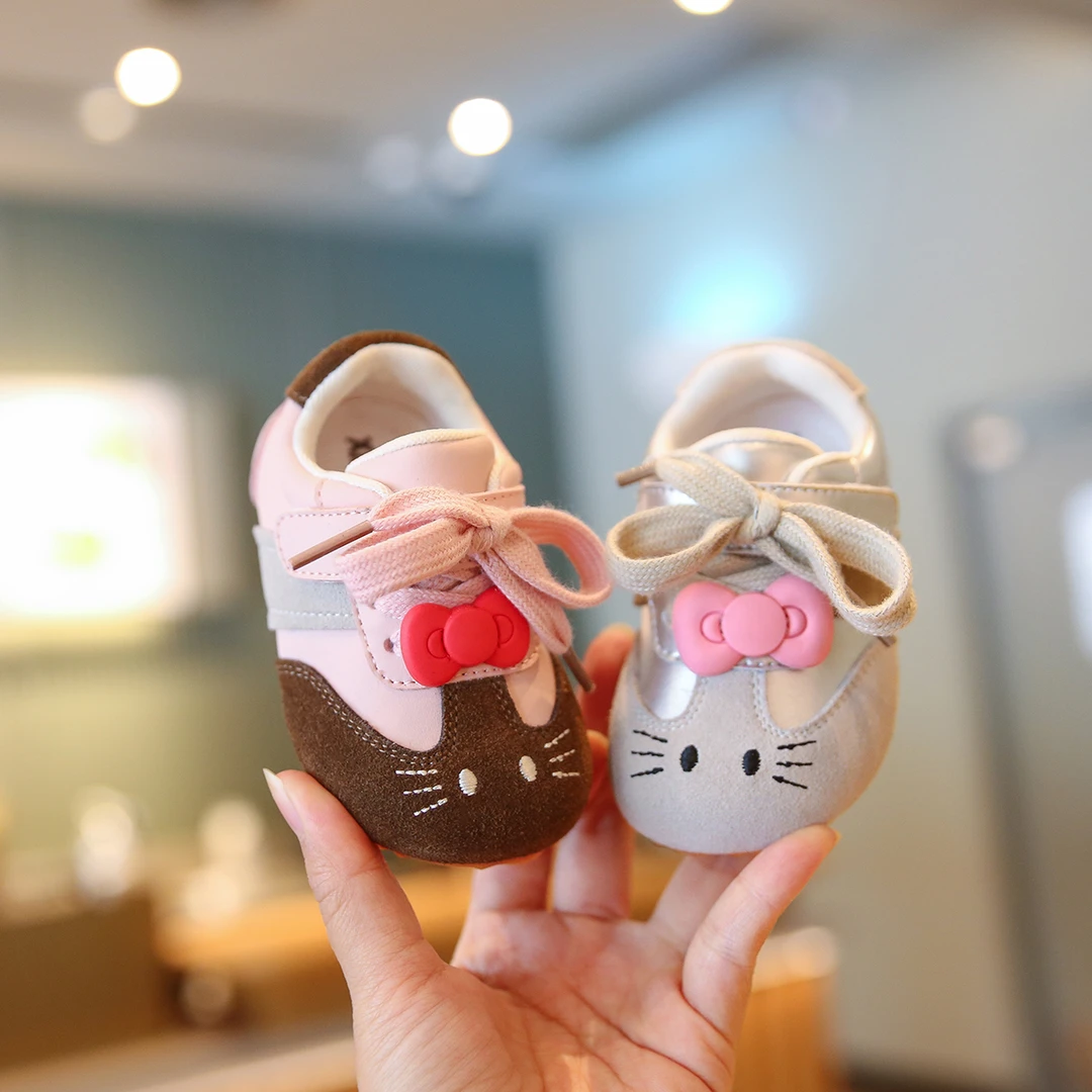 宝宝学步鞋休闲春秋防滑时尚小童鞋子女童婴儿软底复古幼儿德训鞋