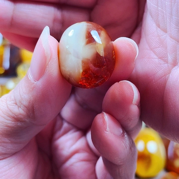 琥珀银S925镶嵌裸石戒指