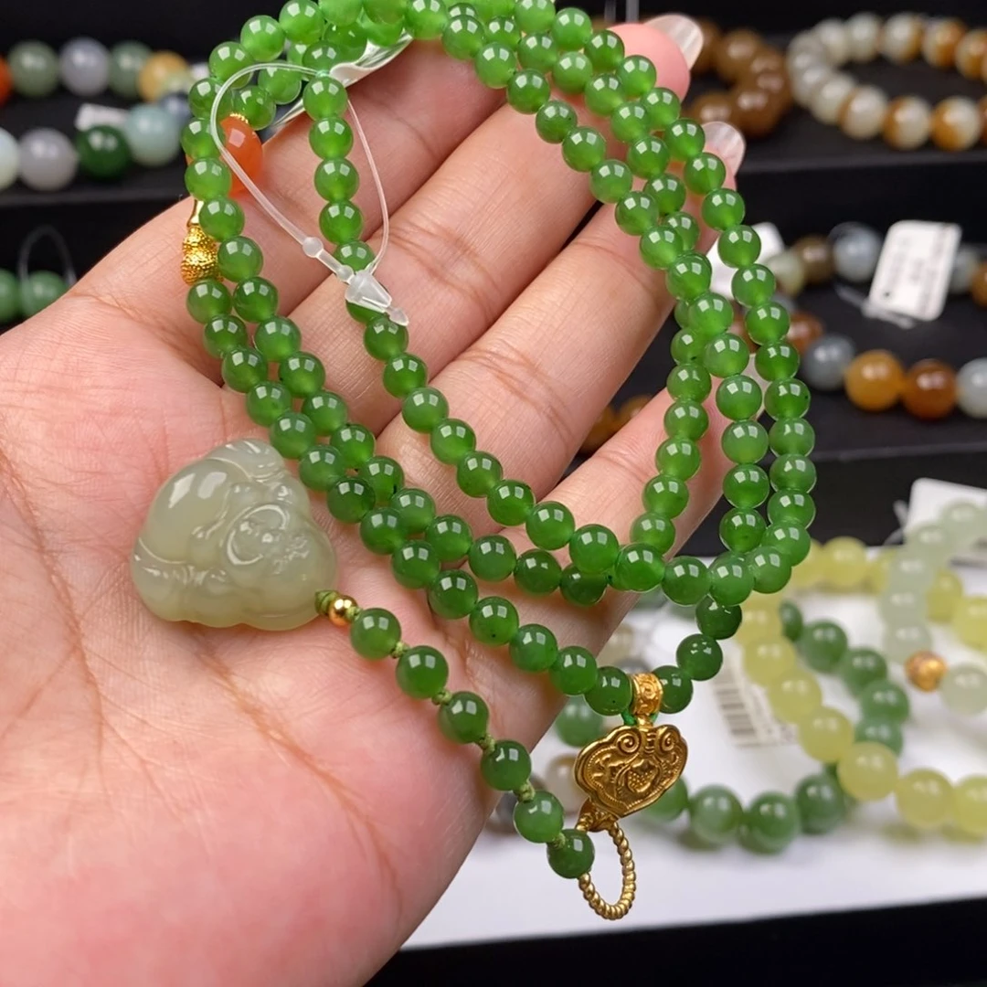 我***恒手串未镶嵌和田玉