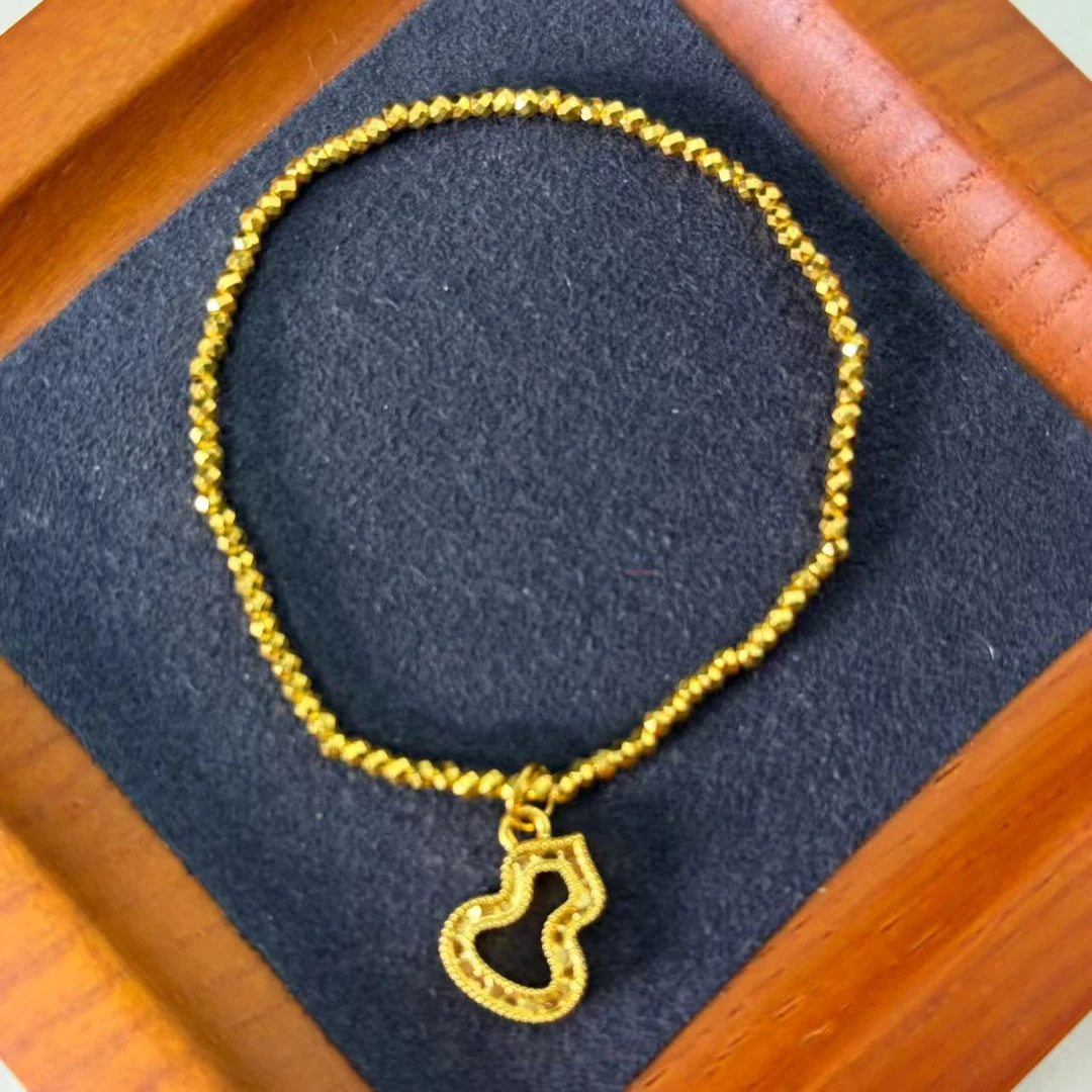 帛航金铺足金卡2蹦迪珠加葫芦WH1246