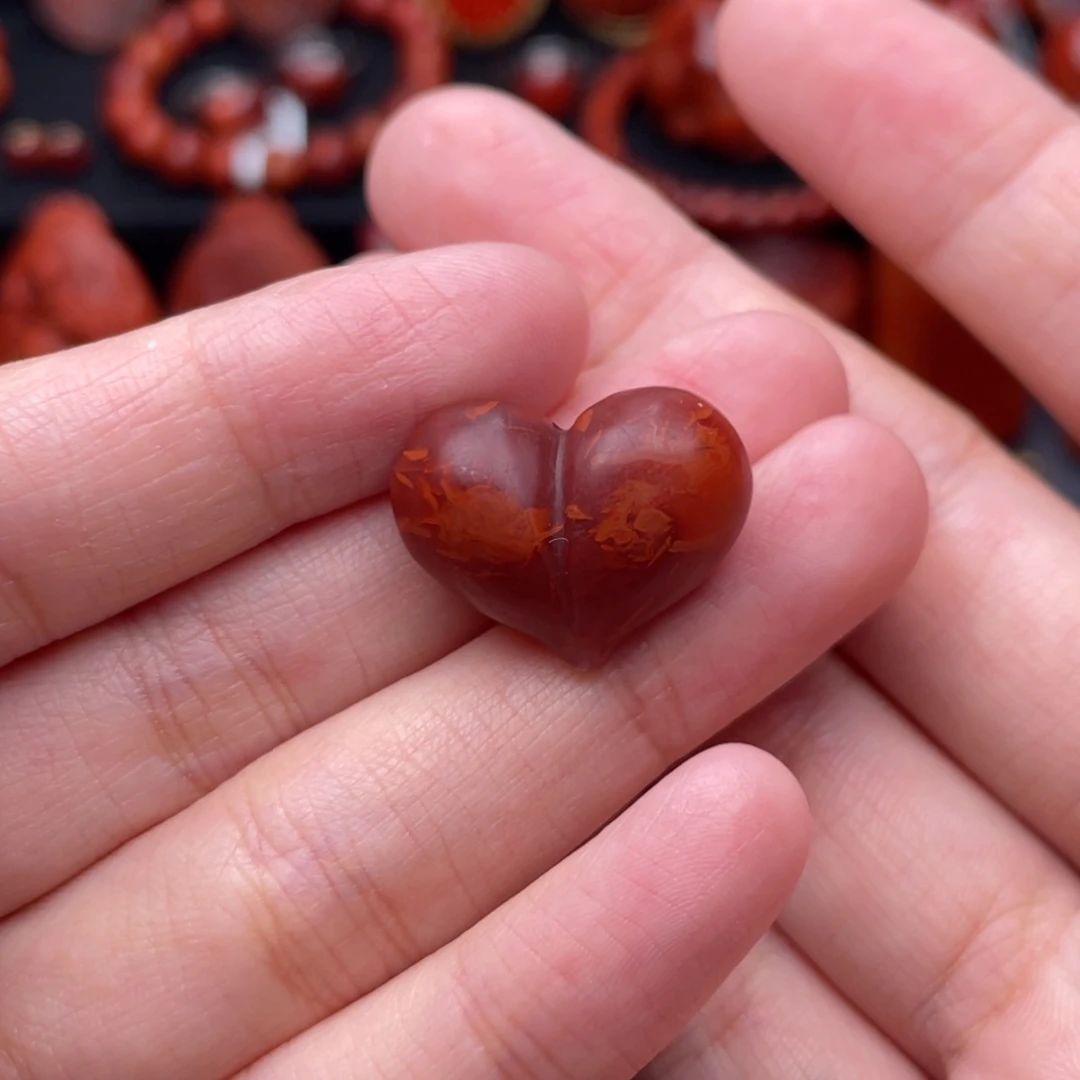 南红玛瑙未镶嵌珠宝奇石屁桃配饰