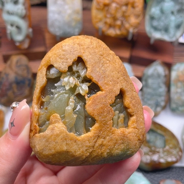 嘿***嘿定制翡翠未镶嵌翡翠