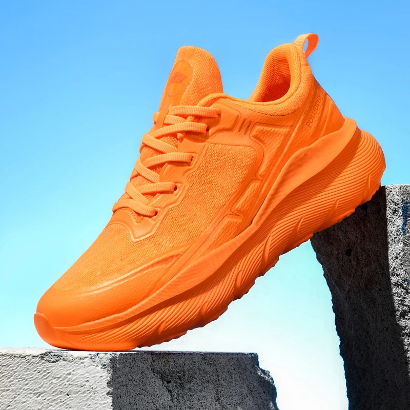 网面鞋夏季潮鞋减震网面厚底飞织气垫飞织休闲鞋情侣男士女士透气