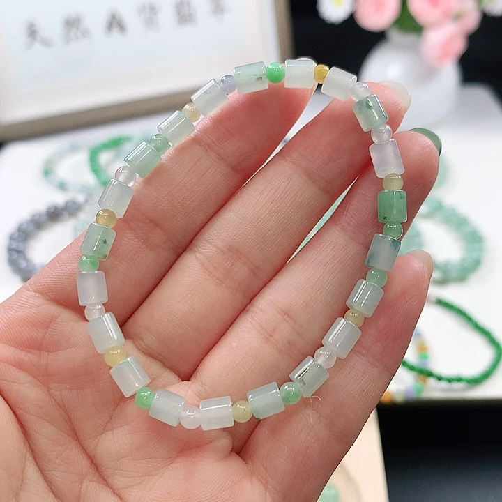 未镶嵌手链翡翠手链5mm