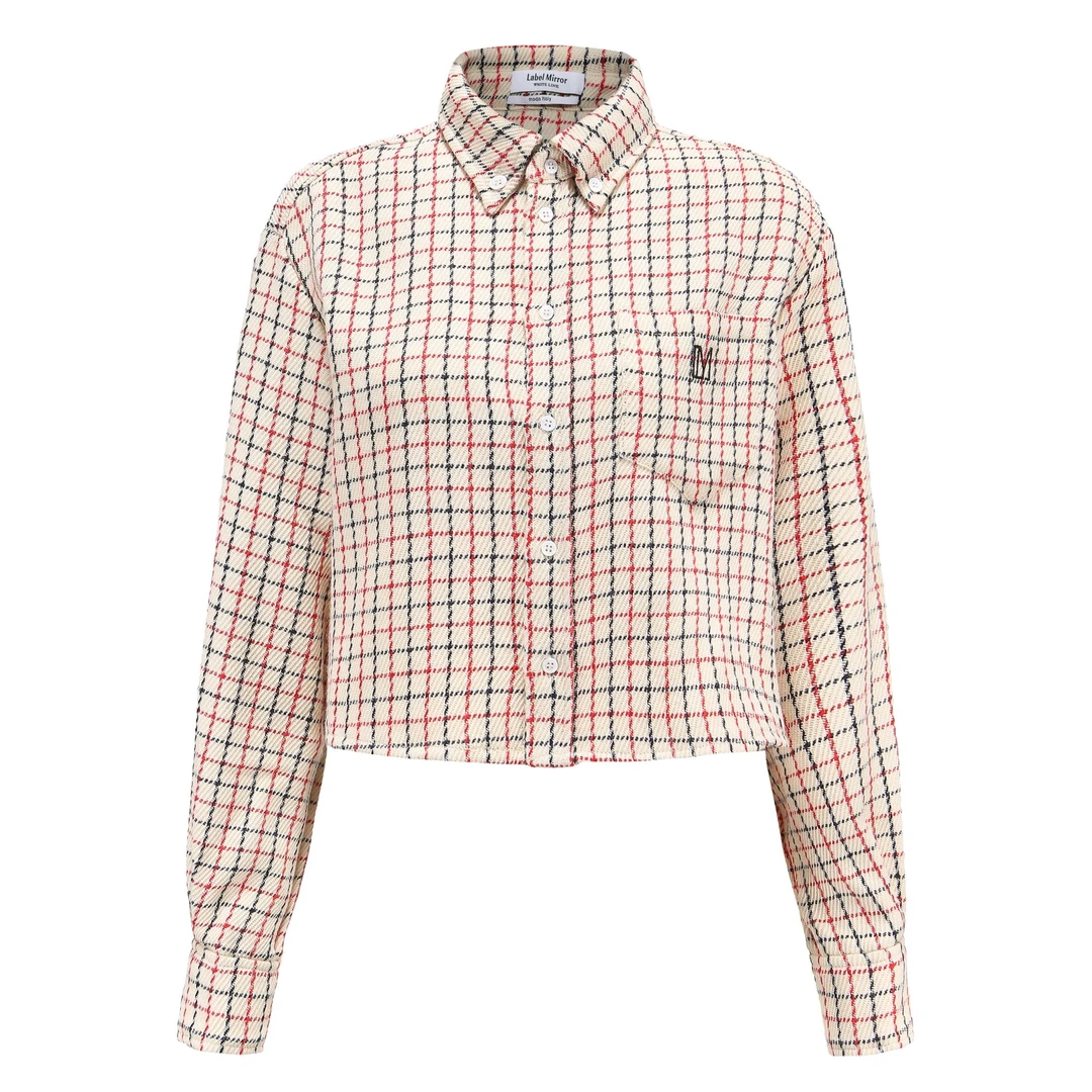 Label Mirror格纹衬衫