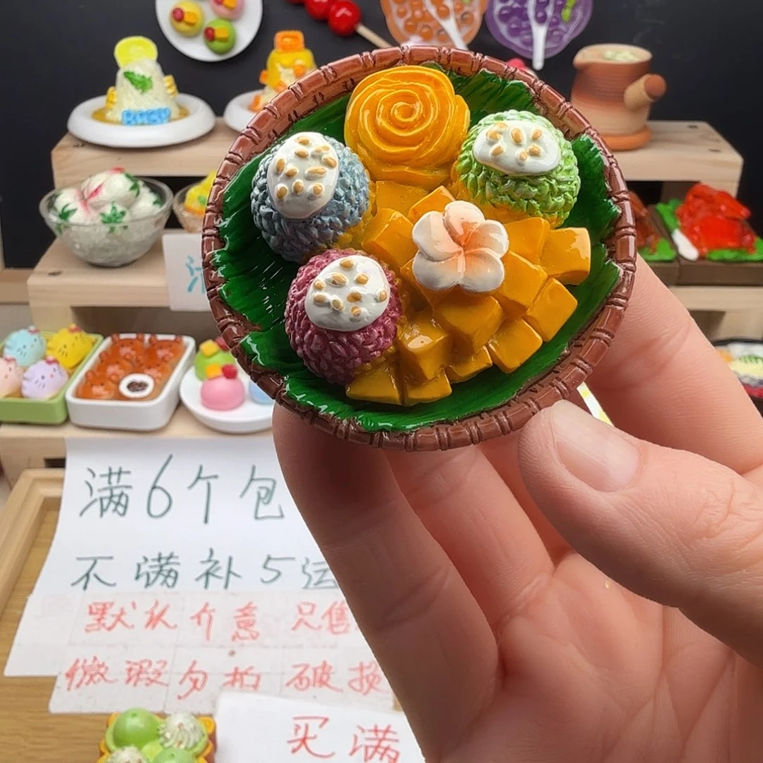 树脂食玩冰箱贴 凭开箱视频售后