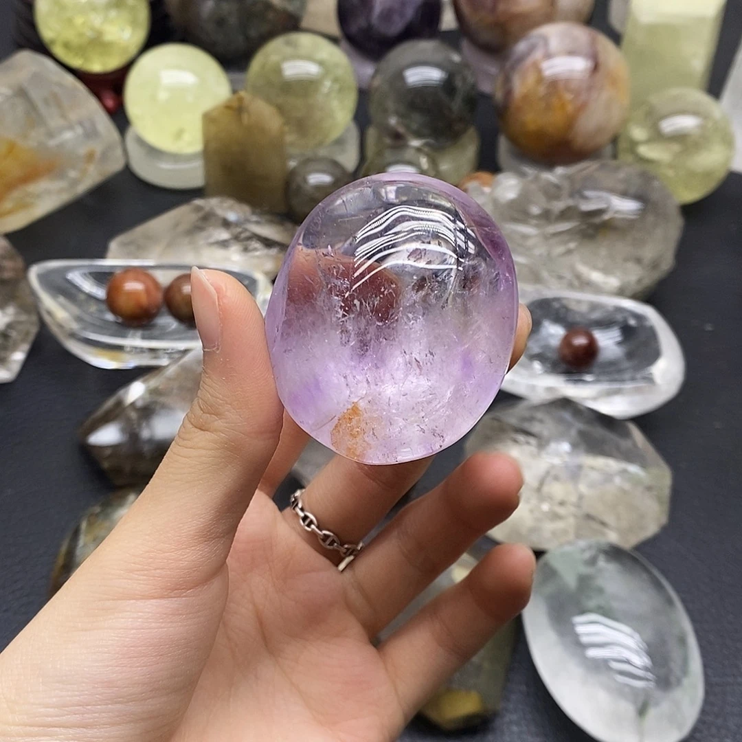 水晶未镶嵌珠宝半成品75水晶石