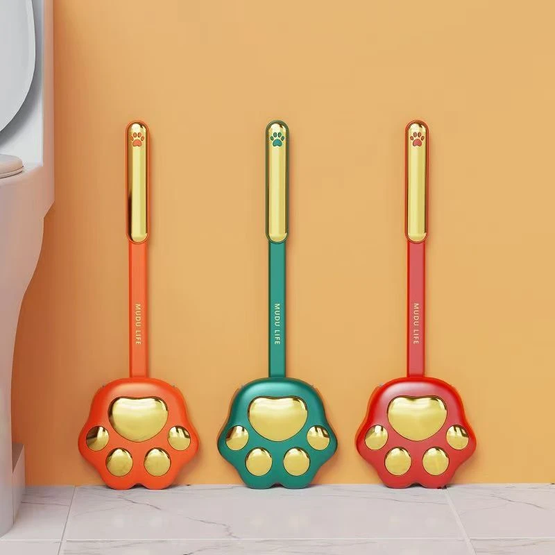 耐用马桶刷家用死角清洁刷可爱软毛学生多功能自动小型长柄便携式