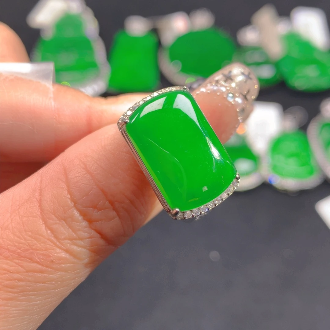 翡翠颈饰银S925镶嵌111111111111