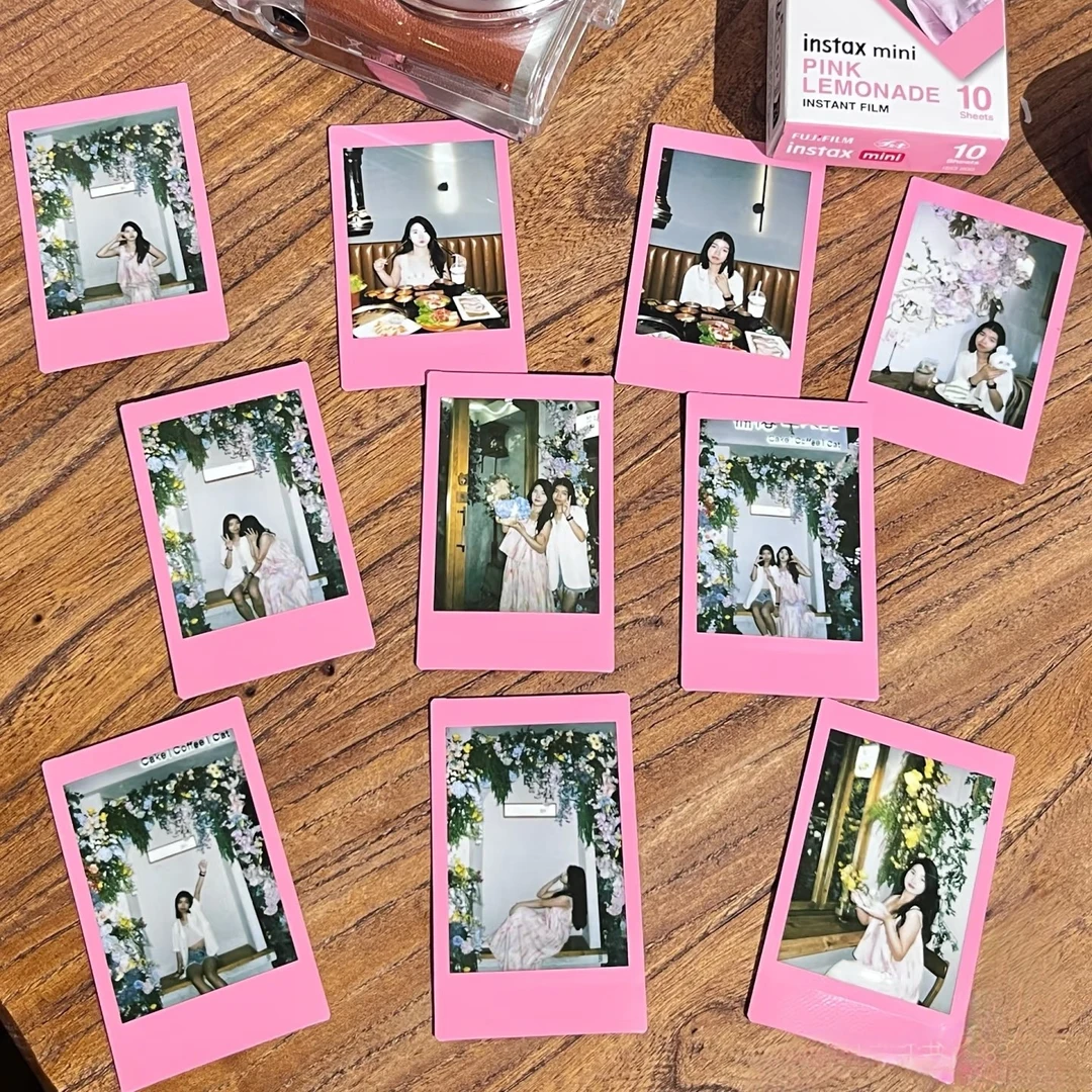 拍立得打印陈奕恒粉边花边照片冲印明星爱豆情侣婚礼彩边胶片