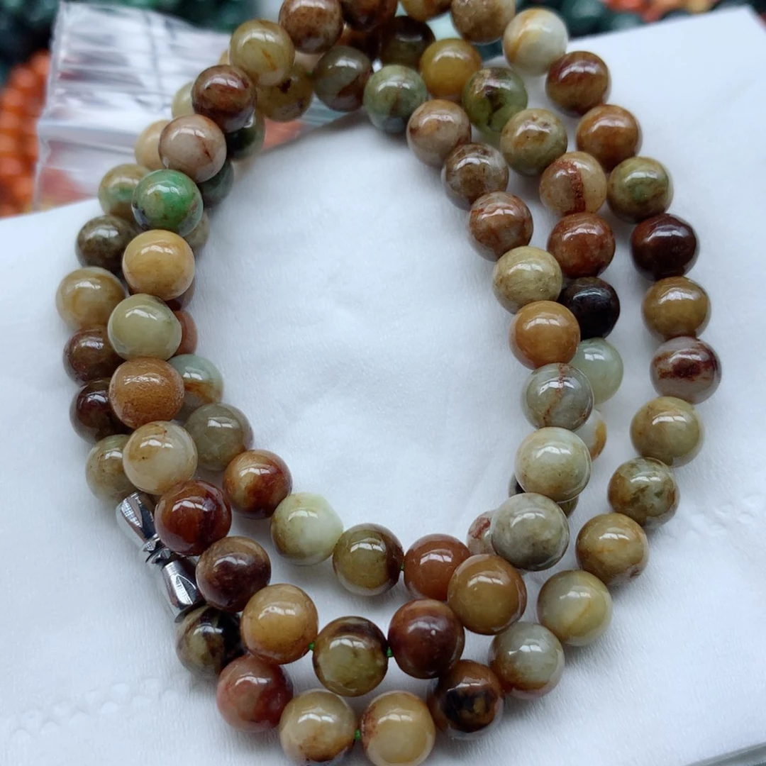 翡翠未镶嵌颈饰手串