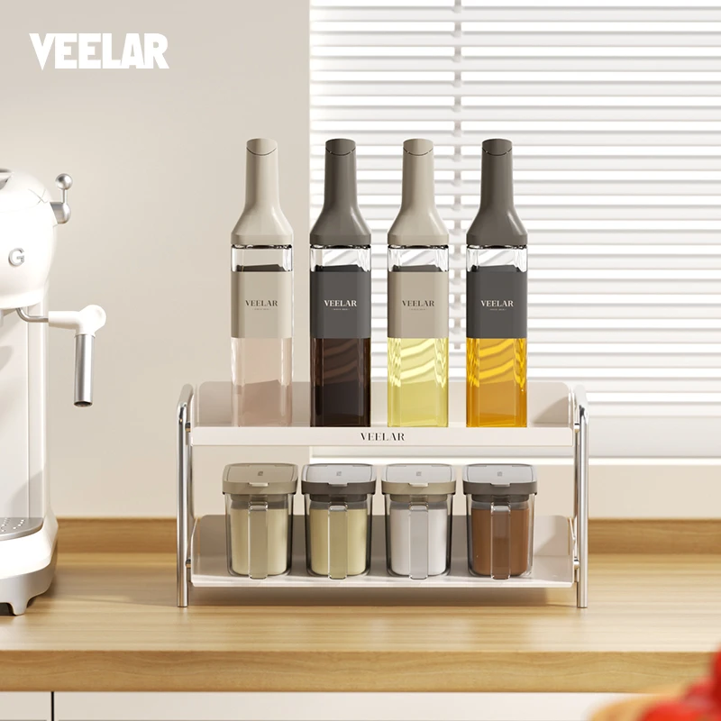 VEELAR调料置物架厨房放调味料调味品油壶双层收纳架