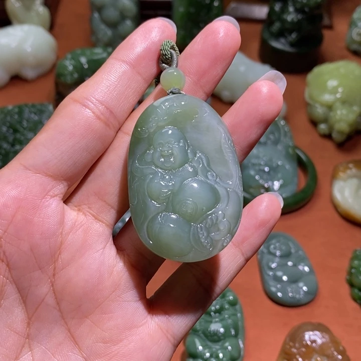 和田玉未镶嵌挂件