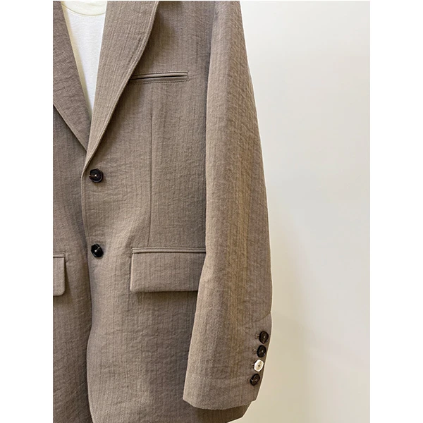 戎柠【RONGNING】极简版型巨好！时尚洋气定制色西装外套女显瘦上衣