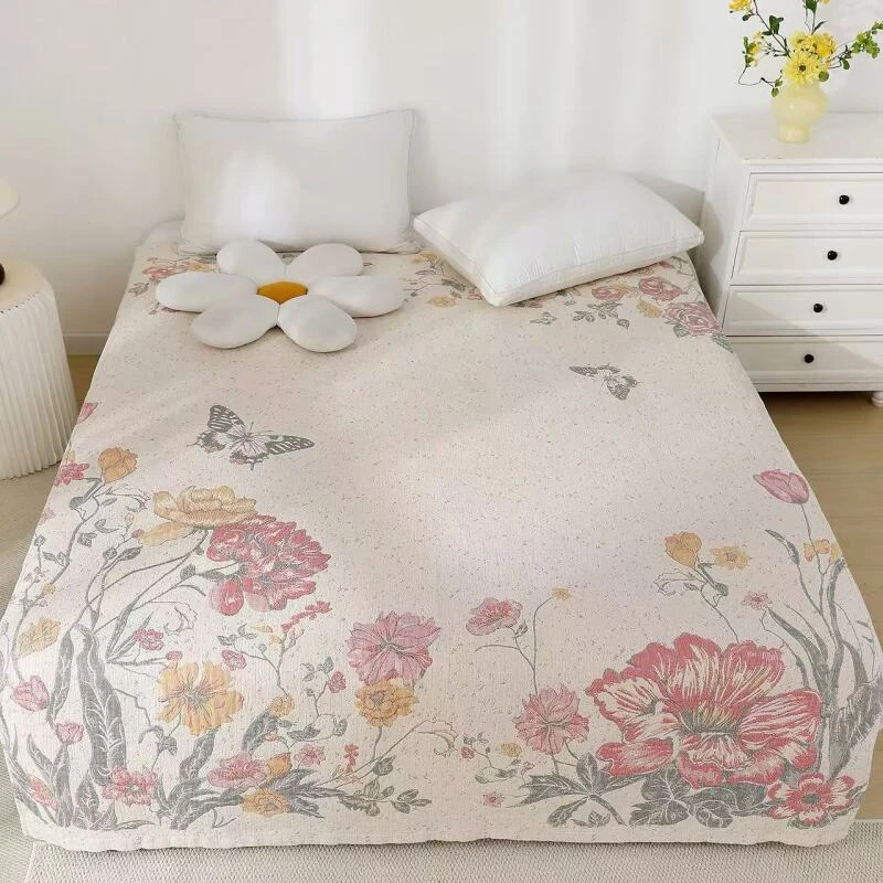 化蝶花园150*200高端定制罗布麻床盖