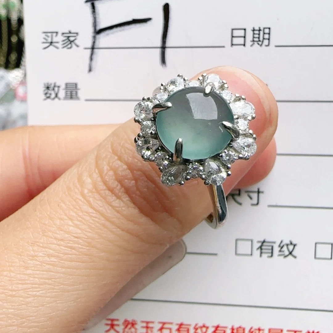 银S925镶嵌手链翡翠