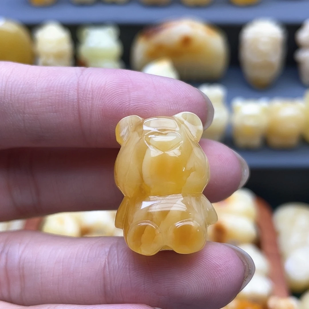 琥珀裸石未镶嵌蜜蜡