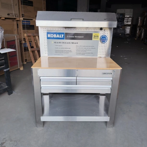 出口美国不锈钢工作台3层抽屉维修桌工具收纳桌家用珠宝手机维修