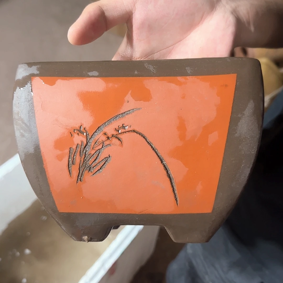 红泥花盆口径口径22 15