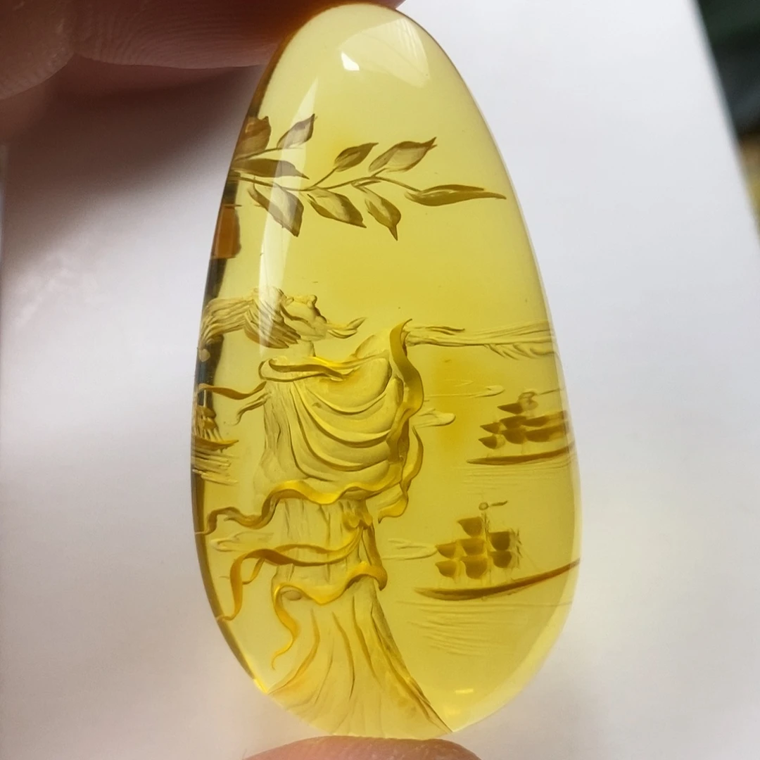 蜜蜡未镶嵌吊坠(不含链)