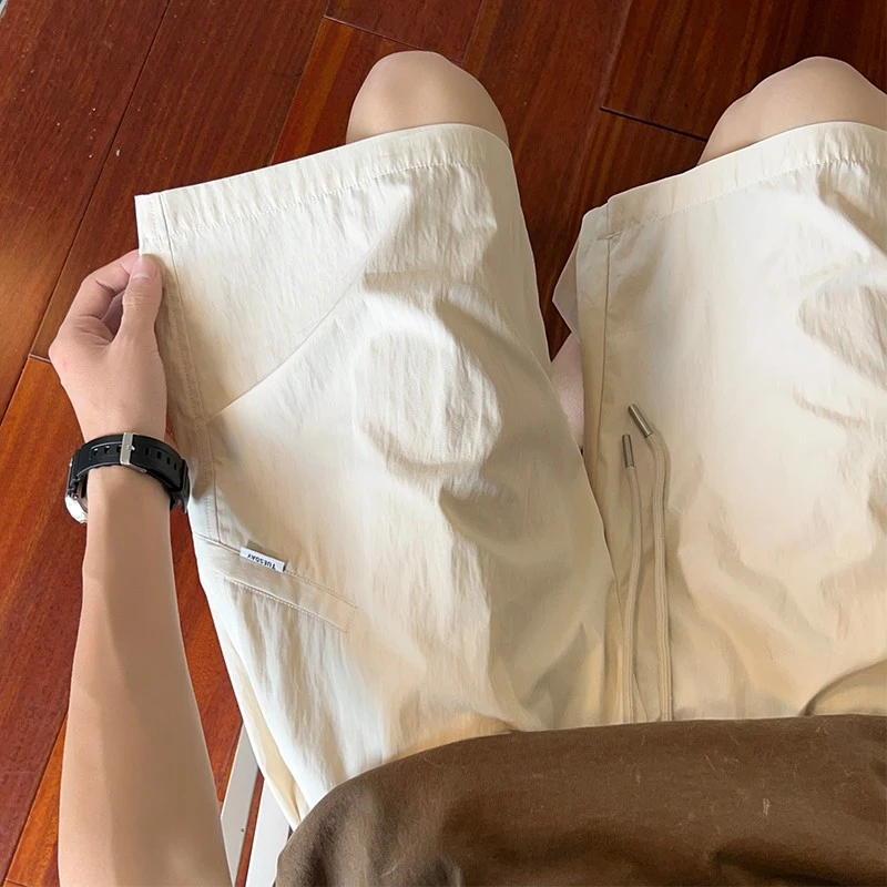 日系cityboy纯色工装短裤男士夏季外穿男士夏季日系工装直筒短裤