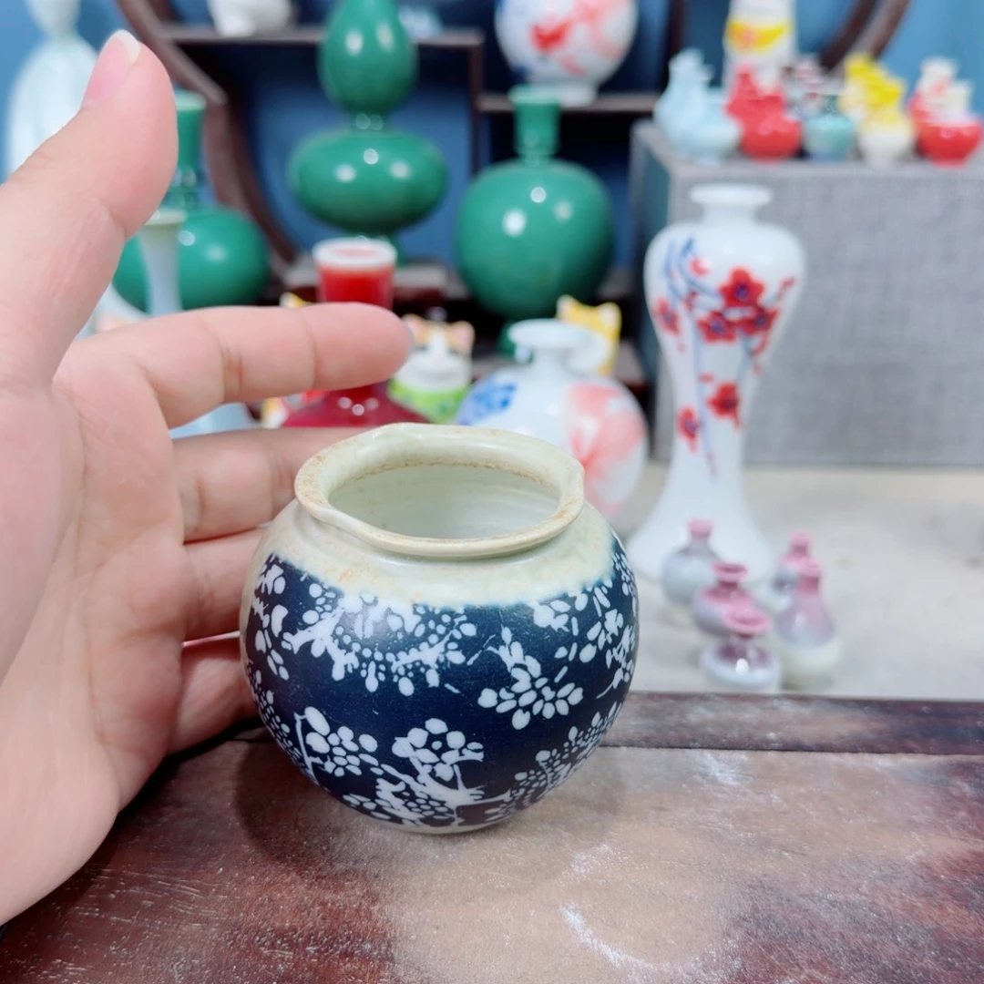 陶瓷手工小花器摆件