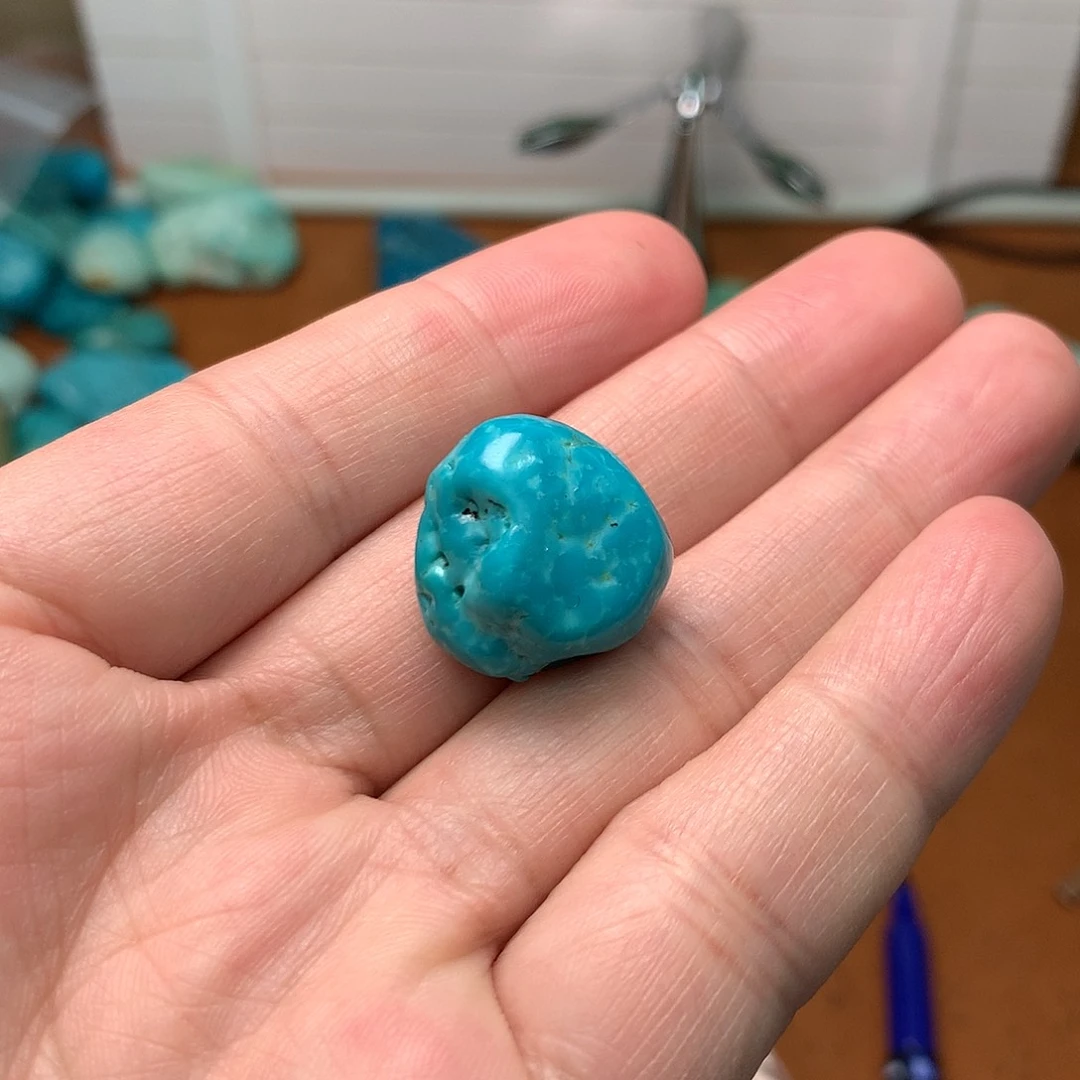 绿松石珠宝奇石未镶嵌人***师