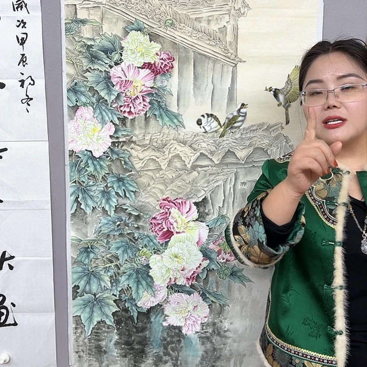 国画中美老师国画作品