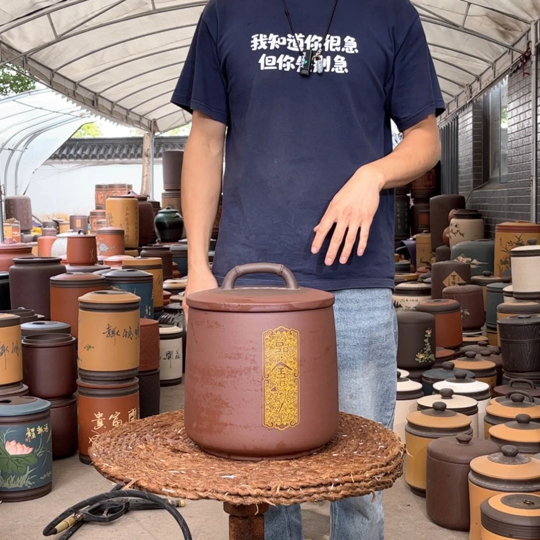 紫砂茶叶罐8 饼茶叶罐